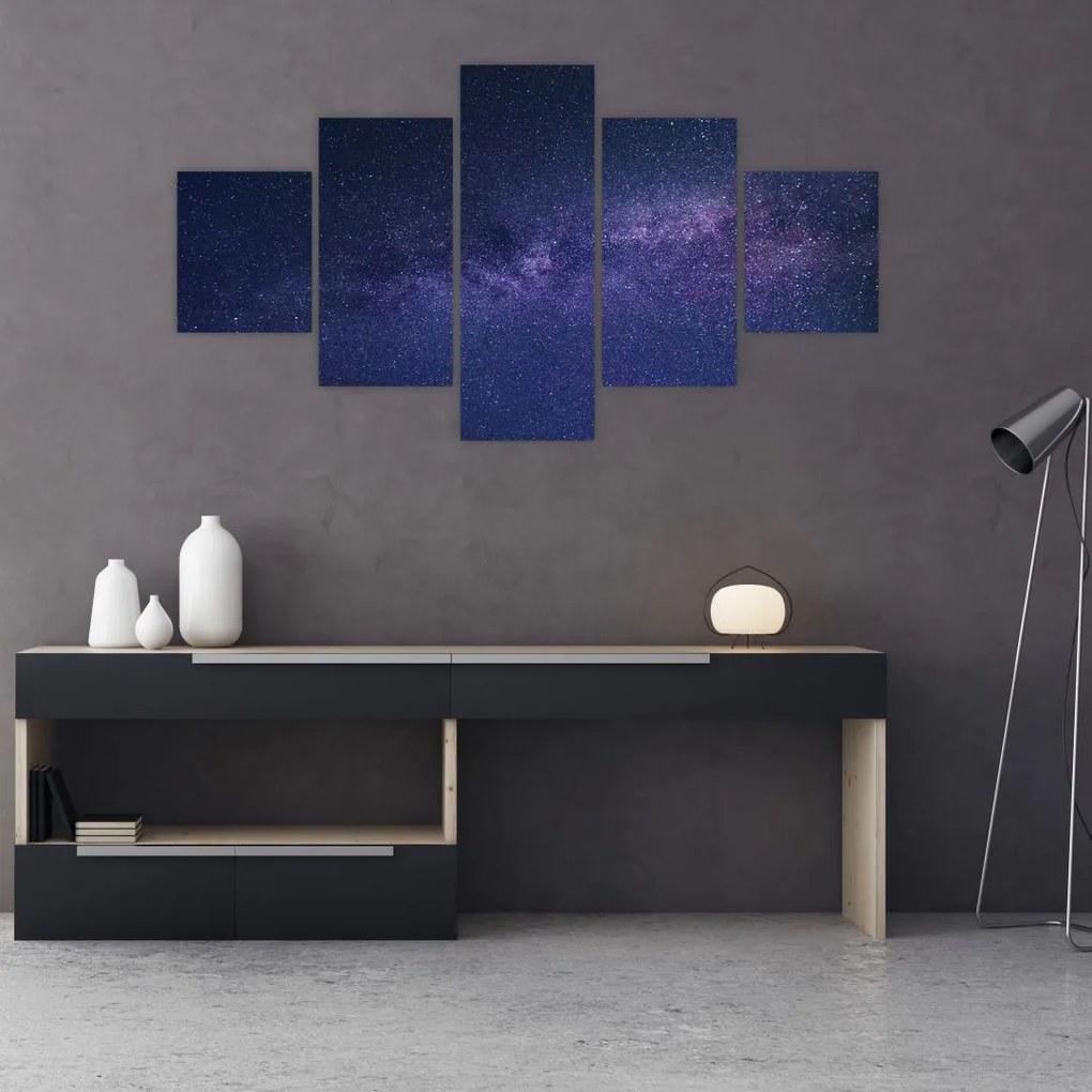 Obraz nocnego nieba (125x70 cm)