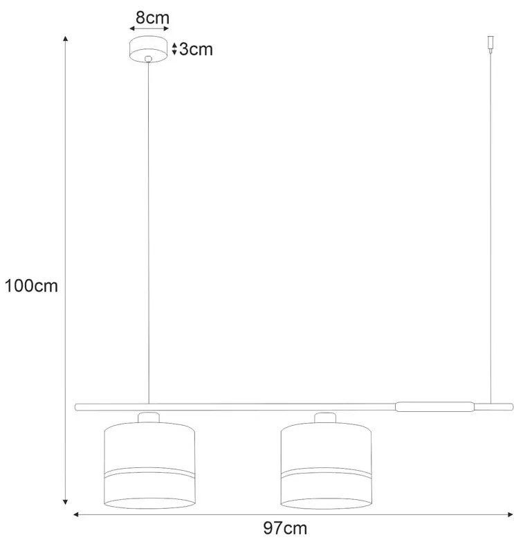 Lampa wisząca nad stół w stylu boho 2X S908 G2-S60