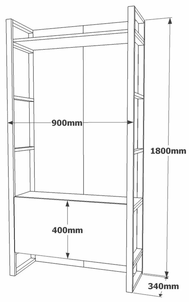 Zestaw do przedpokoju Mea Atlantic Pine
