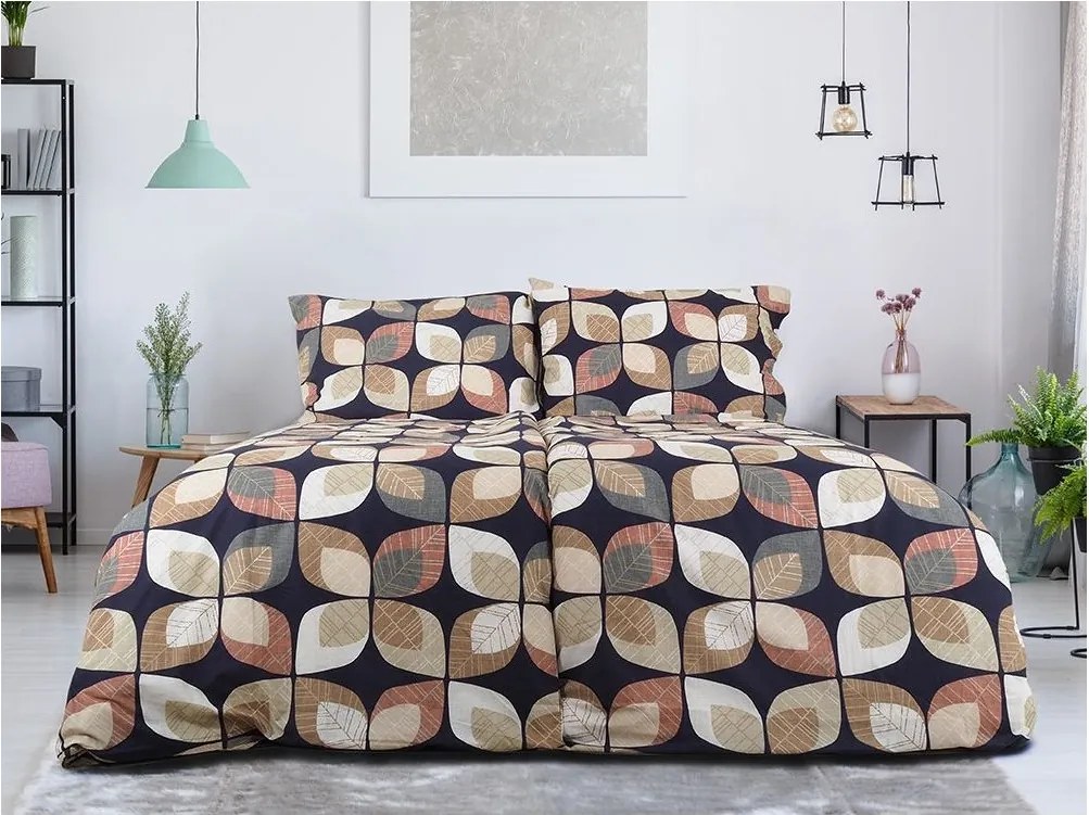 PrzytulneMieszkanie.pl PrzytulneMieszkanie.pl Pościel z kory z bawełny Renforcé AUTUMN LEAF kolorowa Rozmiar pościeli: 70 x 90 cm | 140 x 200 cm