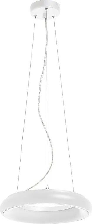 Lampa sufitowa FRED w nowoczesnym stylu - ?r. 40 cm - okr?g?a - LED SMD 35W - 2940 i 3K - 120° i 125° - IP40 - aluminium i opalowy poliw?glan - bia?a