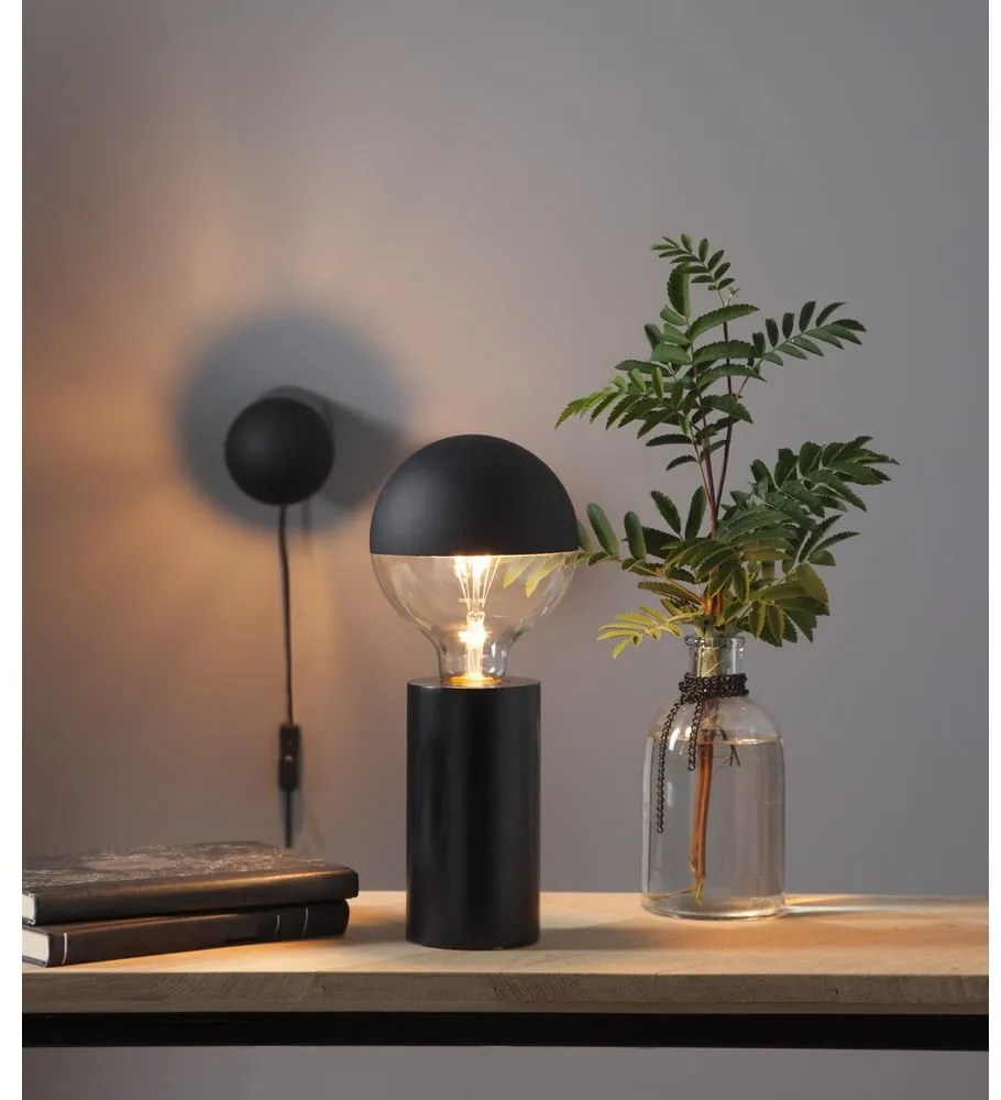 Czarna podstawa lampy 15 cm Tub – Star Trading