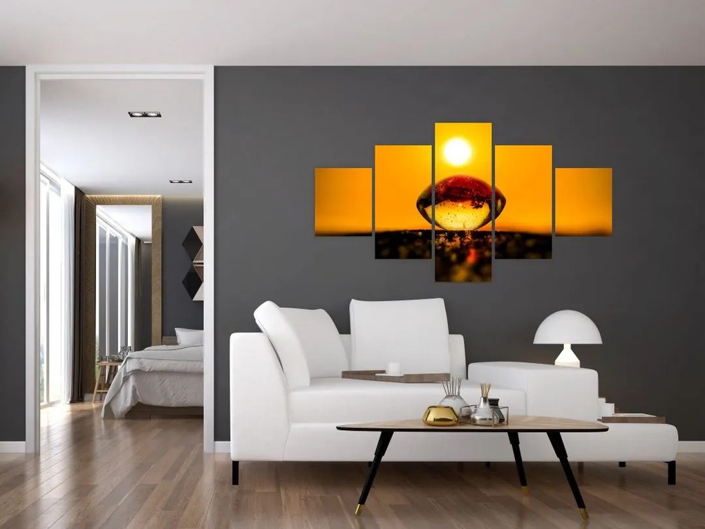 Obraz szklanej kropli (125x70 cm)