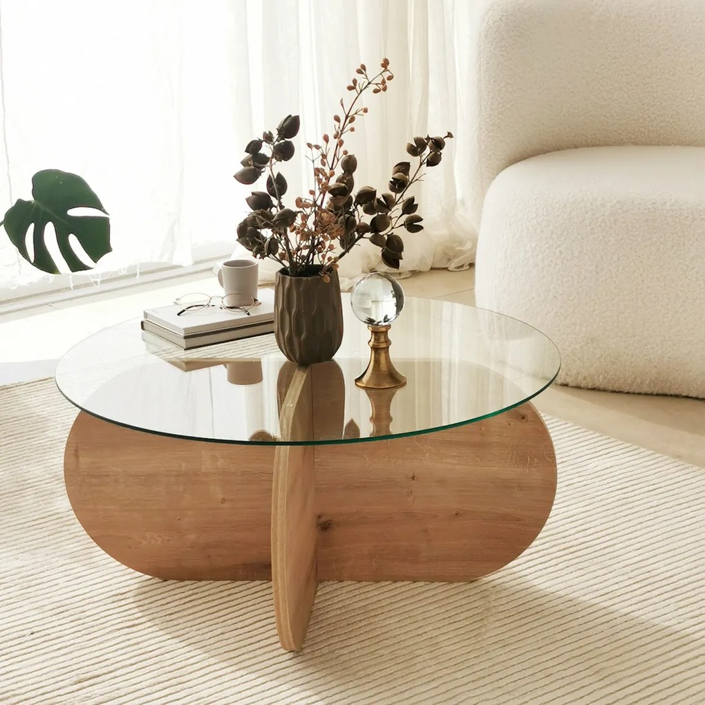 Stolik kawowy Bubble Sapphire Oak