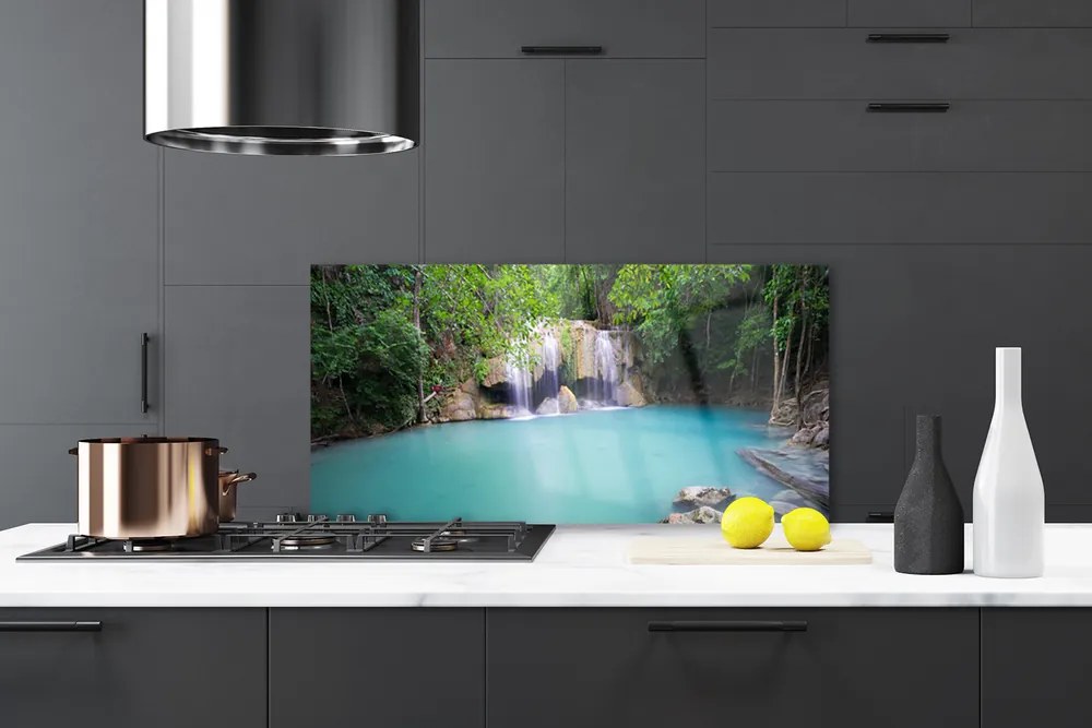 Panel Kuchenny Wodospad Nad Ukrytym Jeziorem
