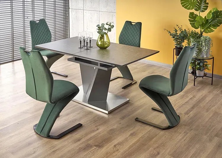 Czarny szklany stół z fukcją rozkładania F1-S82