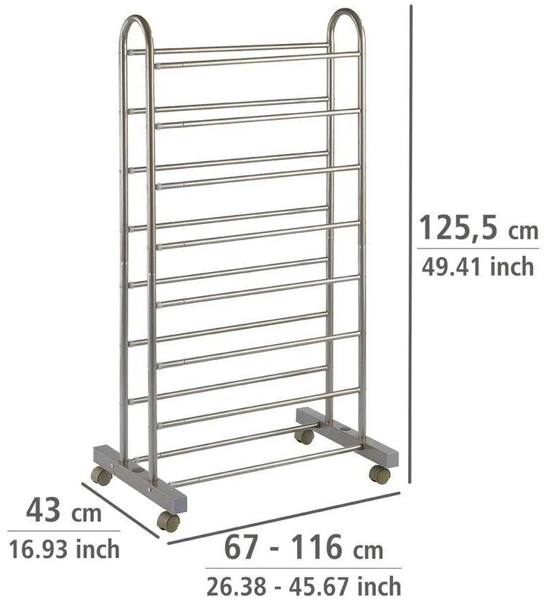 Teleskopowy regał na buty GIANT - mobilna szafka, WENKO