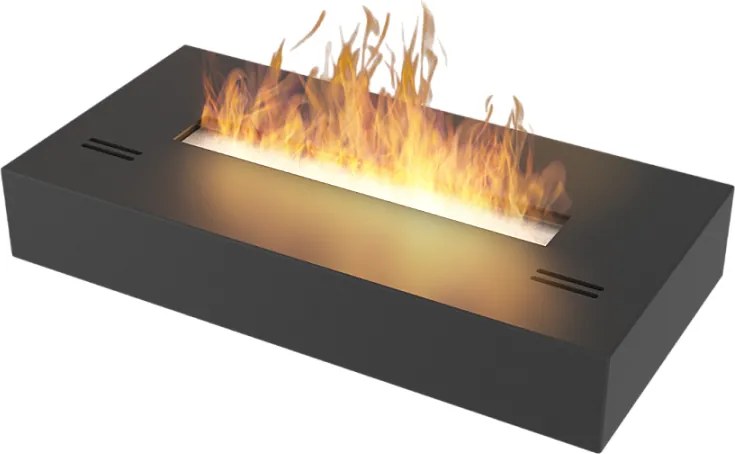 Wkład palnika na bioetanol ze stali nierdzewnej w kolorze matowej czerni, 50 cm