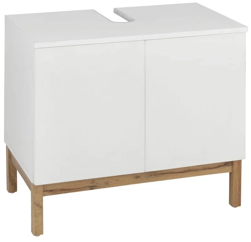 Biała szafka pod umywalkę 56x35 cm Mirza – Støraa