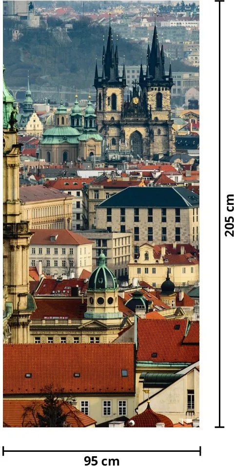 Fototapeta na drzwi - Panorama Pragi (95x205cm)
