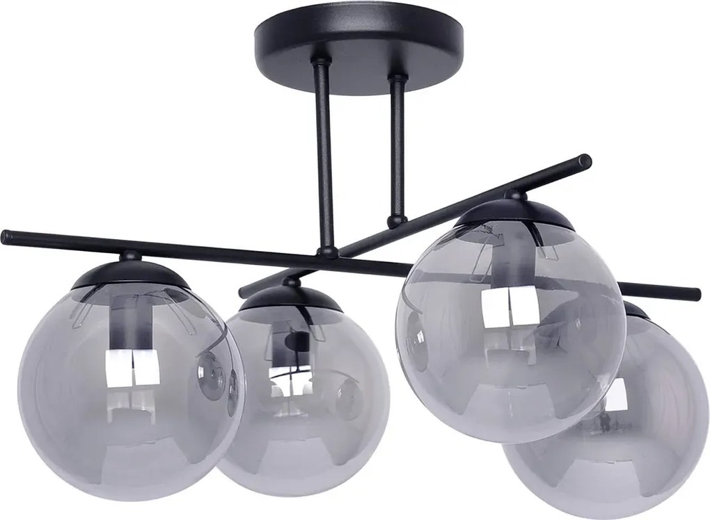 Nowoczesna grafitowa lampa sufitowa P7-C54