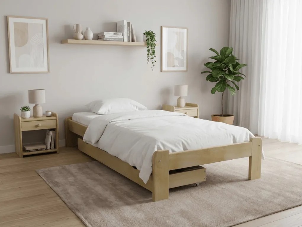 Łóżko ADA 80 x 200 cm, sosna Materac: Bez materaca