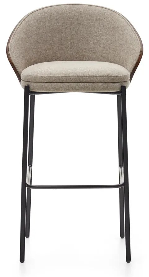 Brązowo-beżowy hoker (wysokość siedziska 77 cm) Eamy – Kave Home