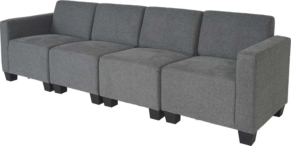 Modułowa 4-osobowa sofa Moncalieri,  szara