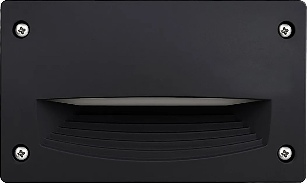 DEVON do wbudowania na zewn?trz, nowoczesny i wszechstronny styl - d?. 18,8 cm - prostok?tny - Gx53 LED T2 3W - ?ywica - Kselect - ip66 - ?ywica i czer?