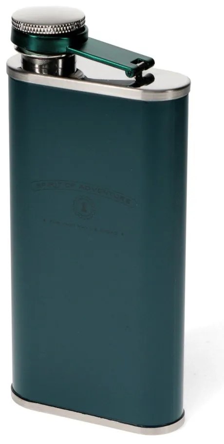 Zielononiebieska piersiówka ze stali nierdzewnej 250 ml Spirit of Adventure – Rex London