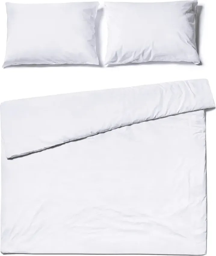 PrzytulneMieszkanie.pl PrzytulneMieszkanie.pl Bawełniana pościel CALMORA biała Rozmiar pościeli: 2 szt 70 x 90 cm | 200 x 220 cm