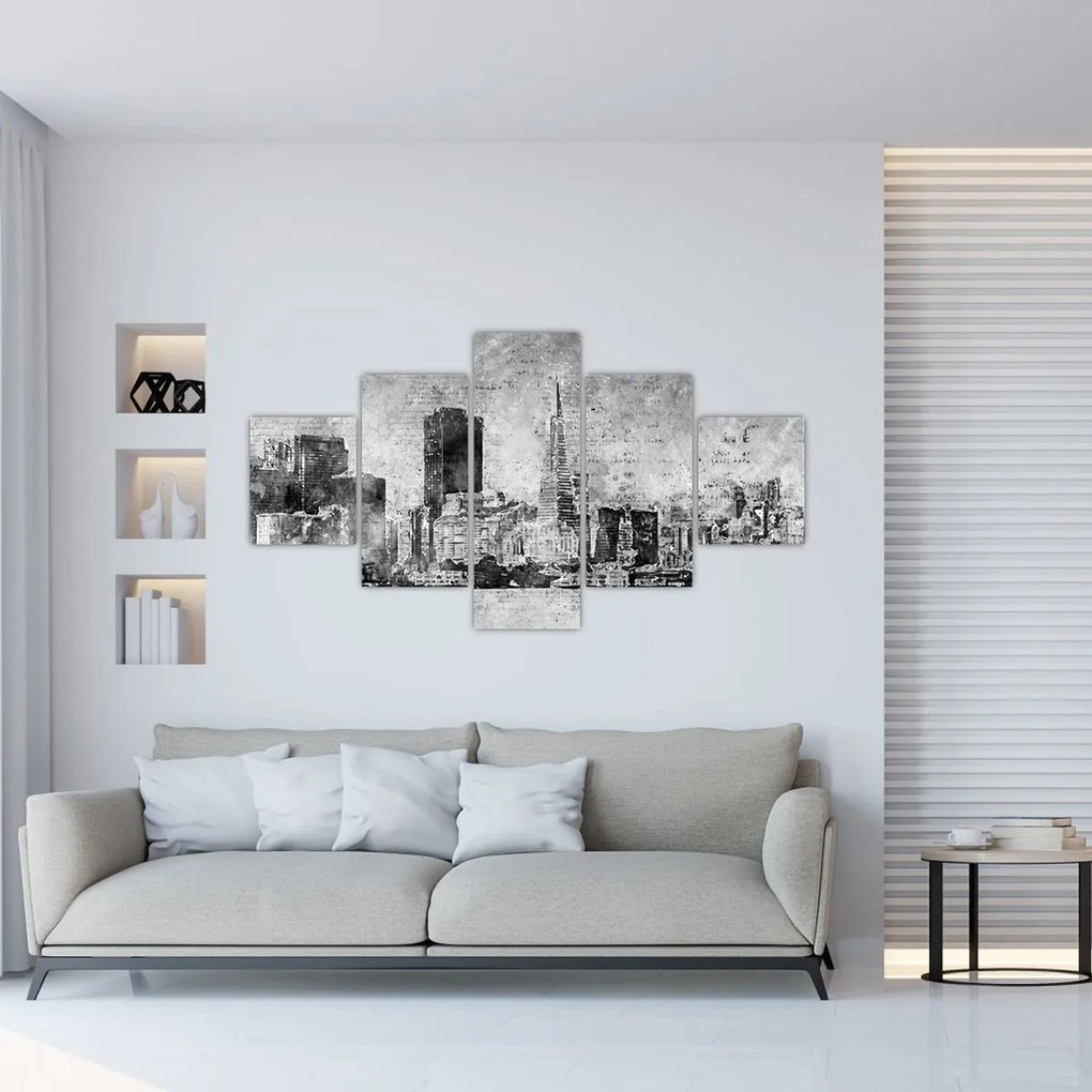 Obraz - Miasto sztuki kawowej (125x70 cm)