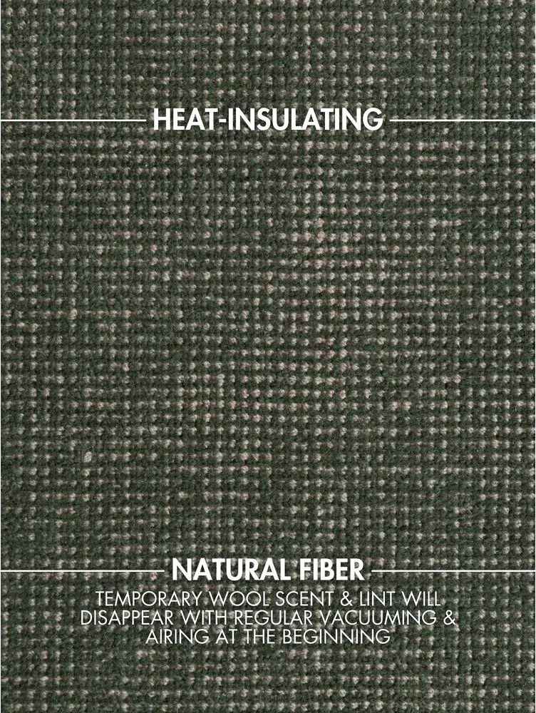 Ciemnozielony wełniany okrągły dywan tkany ręcznie ø 160 cm Greenwich – Ted Baker