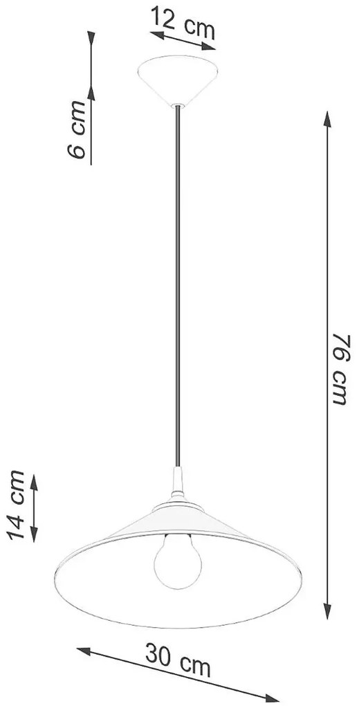 Czarna loftowa metalowa lampa wisząca - A639-Pevo