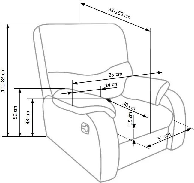 Fotel rozkładany Jeff