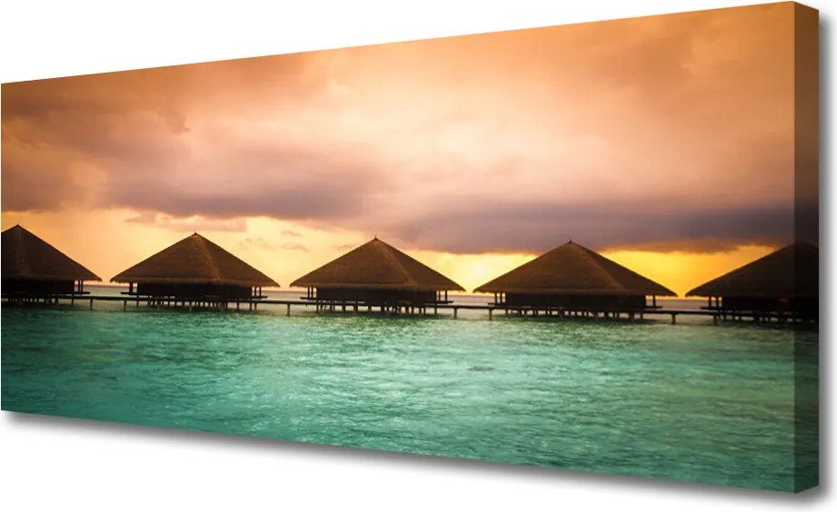 Obraz na płótnie Dom nad Lazurową Wodą