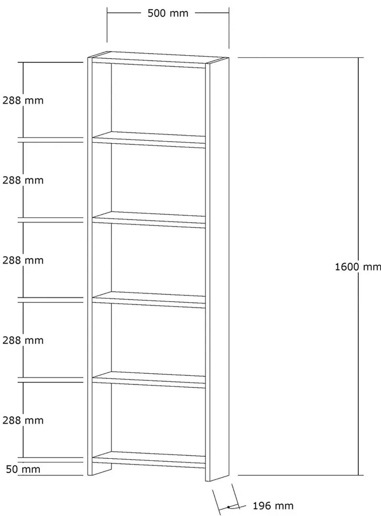 Biblioteczka New White