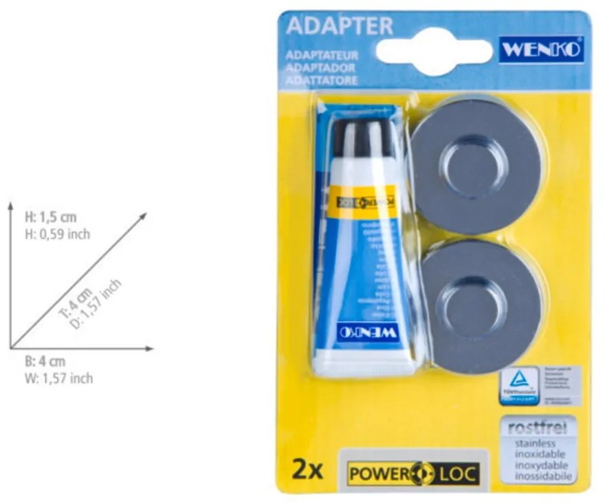 Zestaw do montażu bez wiercenia Wenko Power-Loc®