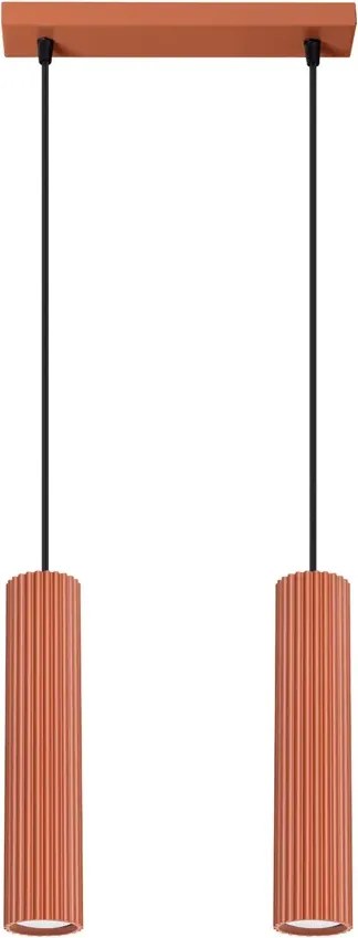Czerwona loftowa lampa wisząca B2-B70