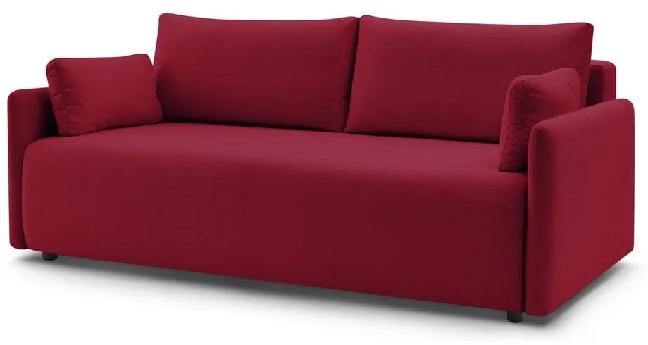 Bordowa rozkładana sofa 211 cm Marcel – Bobochic Paris