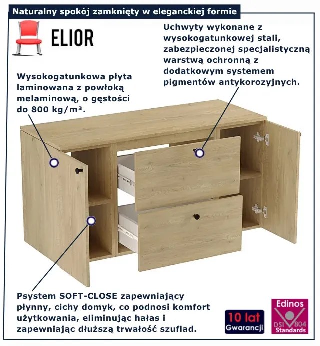 Nowoczesna szafka pod umywalkę dąb cremon C8-D57