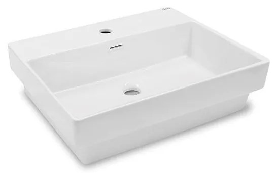 Bathco 0062 - Umywalka wpuszczana FUNCHAL 55 x 45 cm porcelana/biała