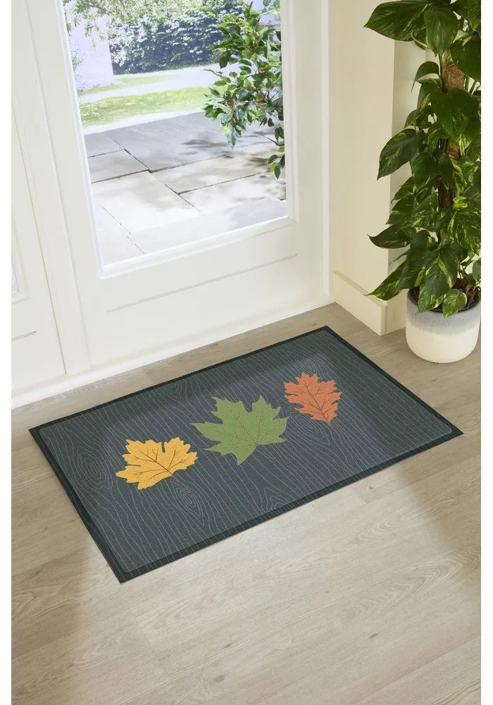 Wycieraczka 40x70 cm Autumn Leaves on Green – Artsy Doormats