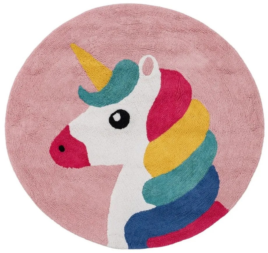 Bawełniany dywan dziecięcy ø 100 cm Unicorn – Ixia