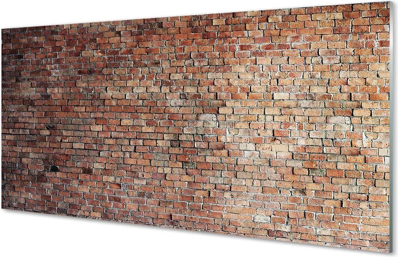 Panel szklany do Kuchni Tradycyjny Mur z Cegieł