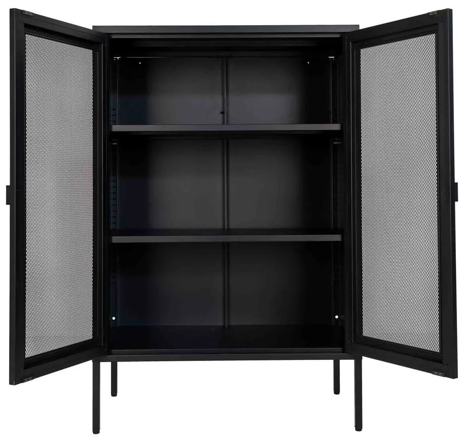 Czarna metalowa witryna 80x120 cm Melbourne – House Nordic