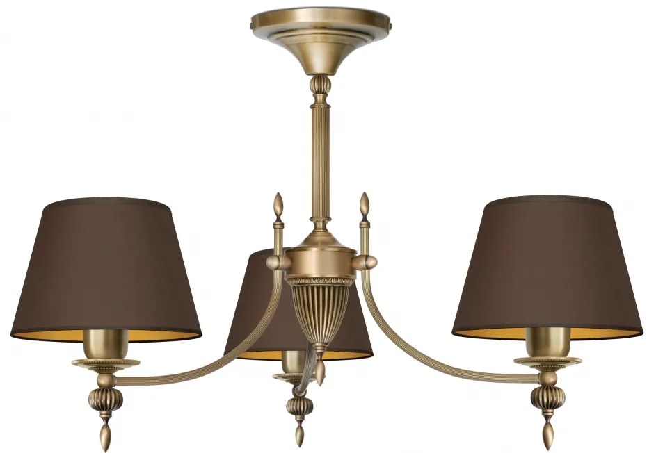 Żyrandol z trzema abażurami A-S3AKm