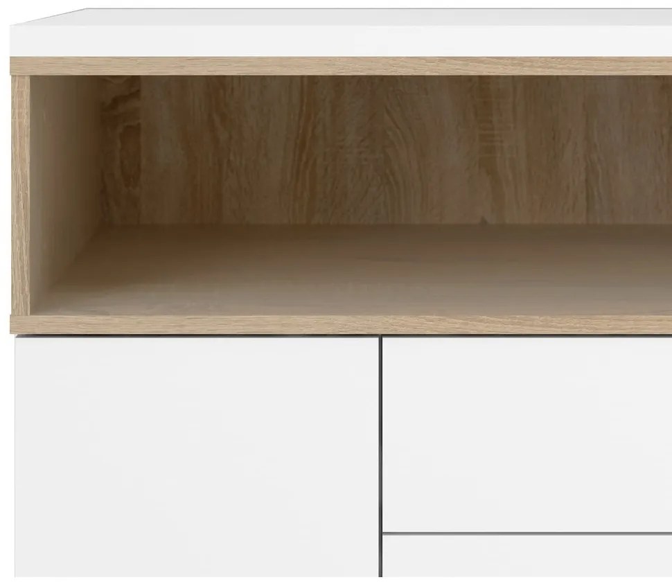 Biała komoda 176x90x49 cm Roomers – Tvilum