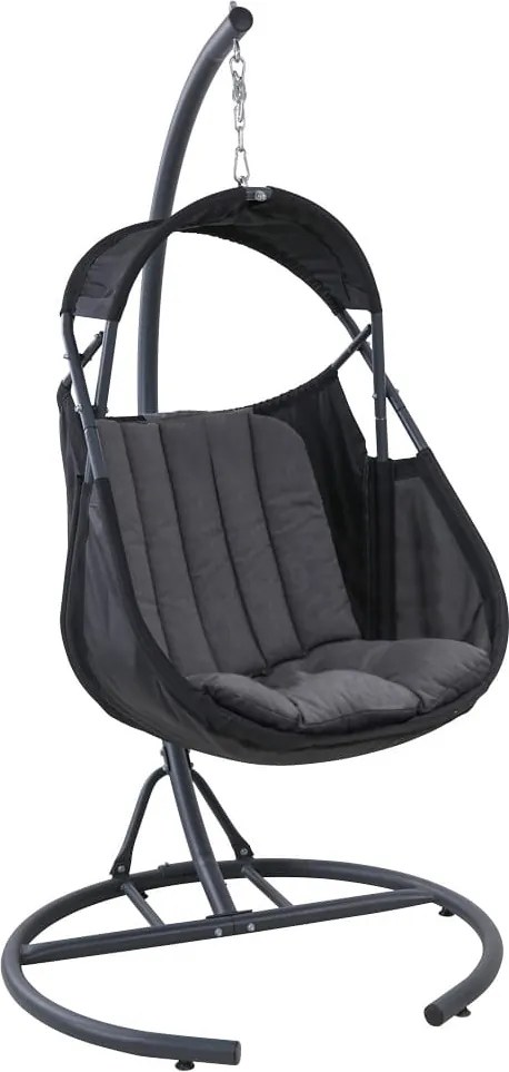 FOTEL WISZĄCY KOKON FORLI ANTRACYT BUJAK OGRODOWY