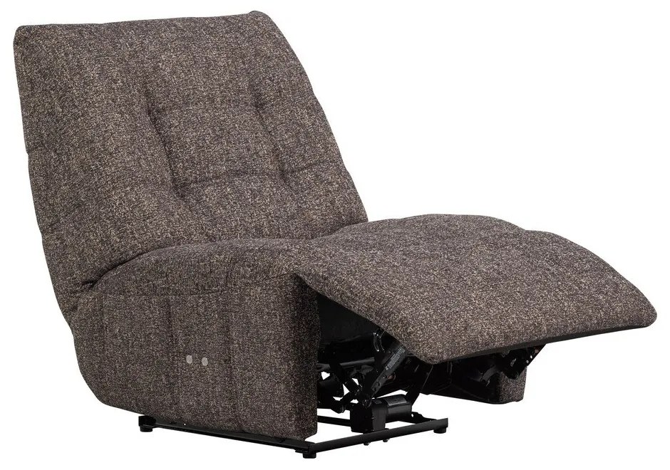 Antracytowy częściowo rozkładany fotel wypoczynkowy Hein – WOOOD