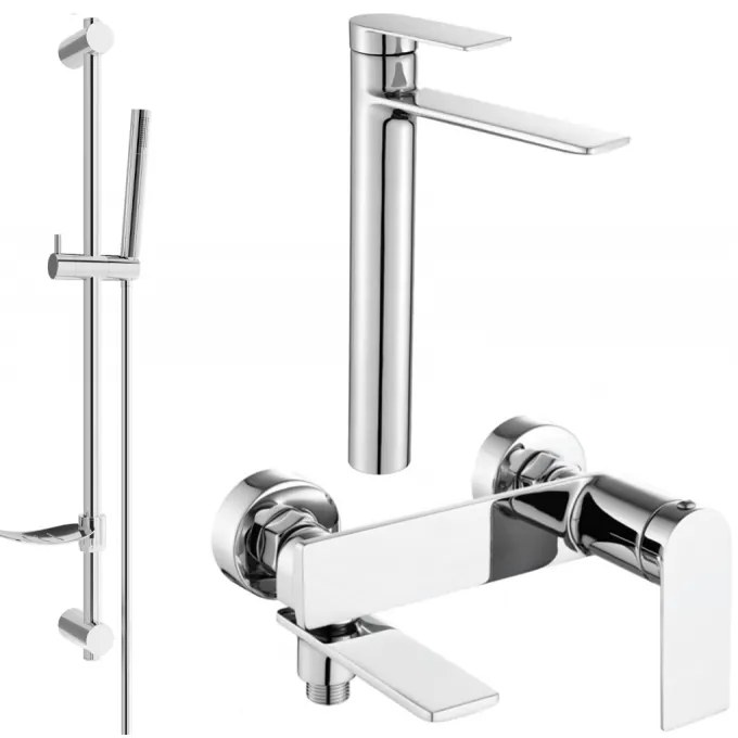 Mexen Zero DF70 zestaw wannowy, chrom - 7113DF70-00