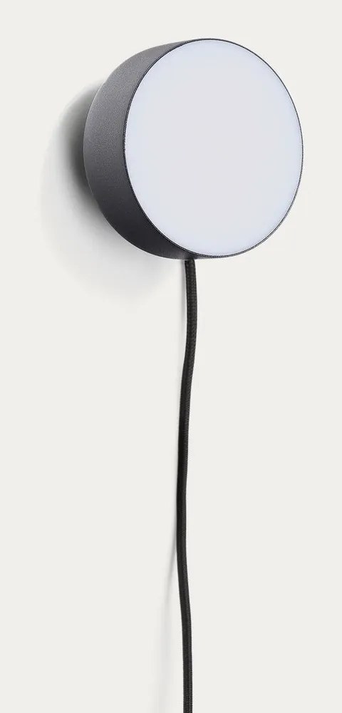 Czarna metalowa lampa punktowa LED ø 8,5 cm Orey – Kave Home