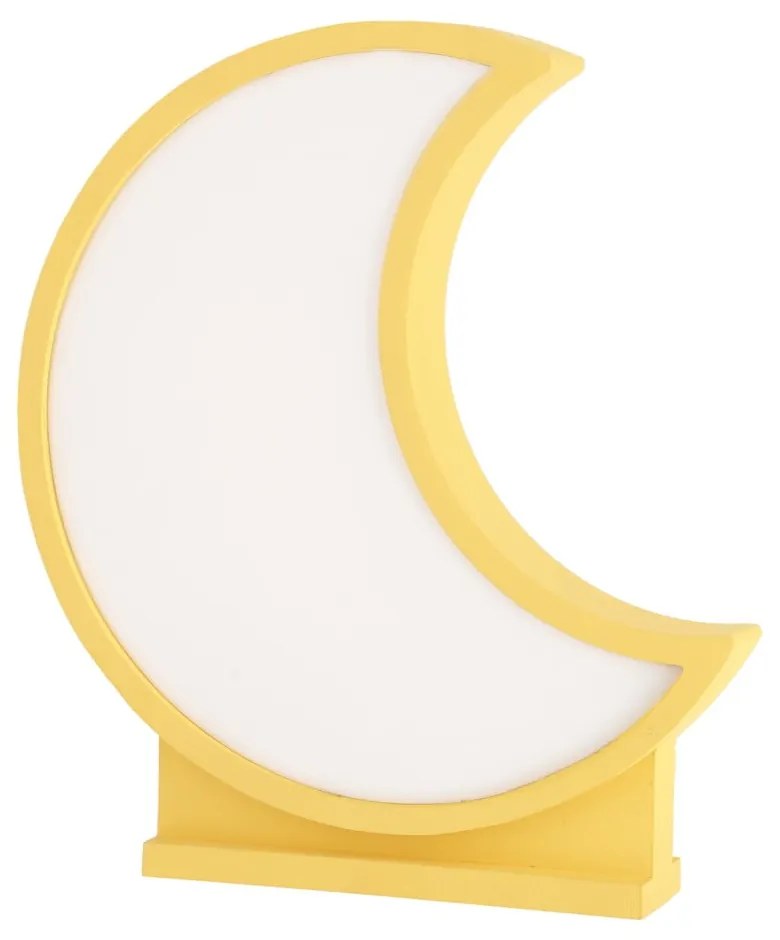 Żółta lampka dziecięca Moon – Candellux Lighting