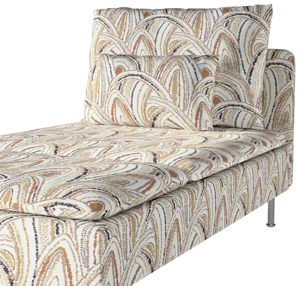 Pokrowiec na fotel Tomelilla wysoki z zakładkami