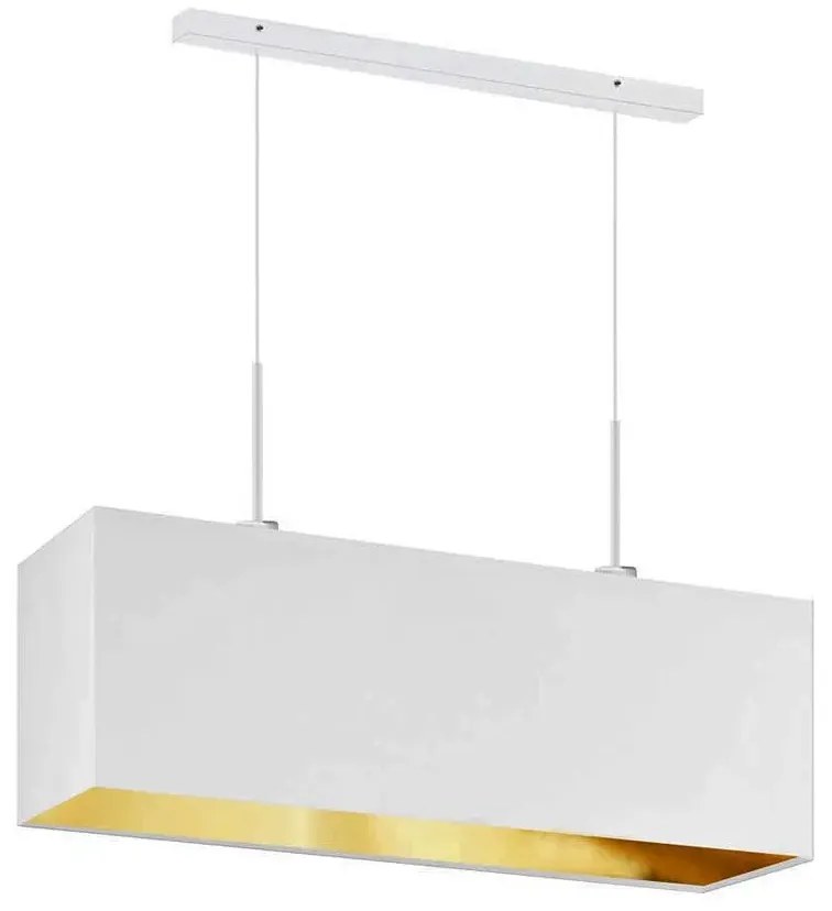 Lampa wisząca glamour nad stół na białym stelażu - H5-N48