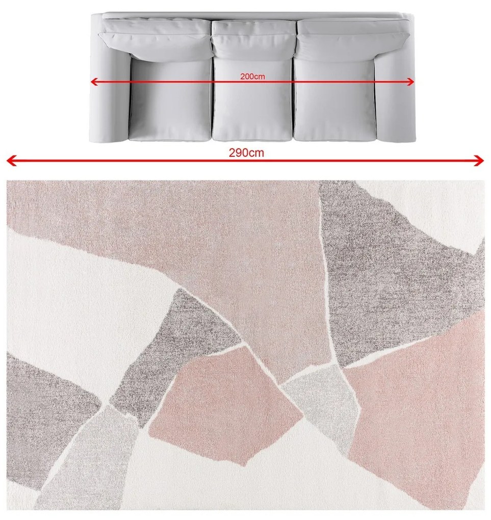 Dywan Softness cream/nude rose 200x290cm