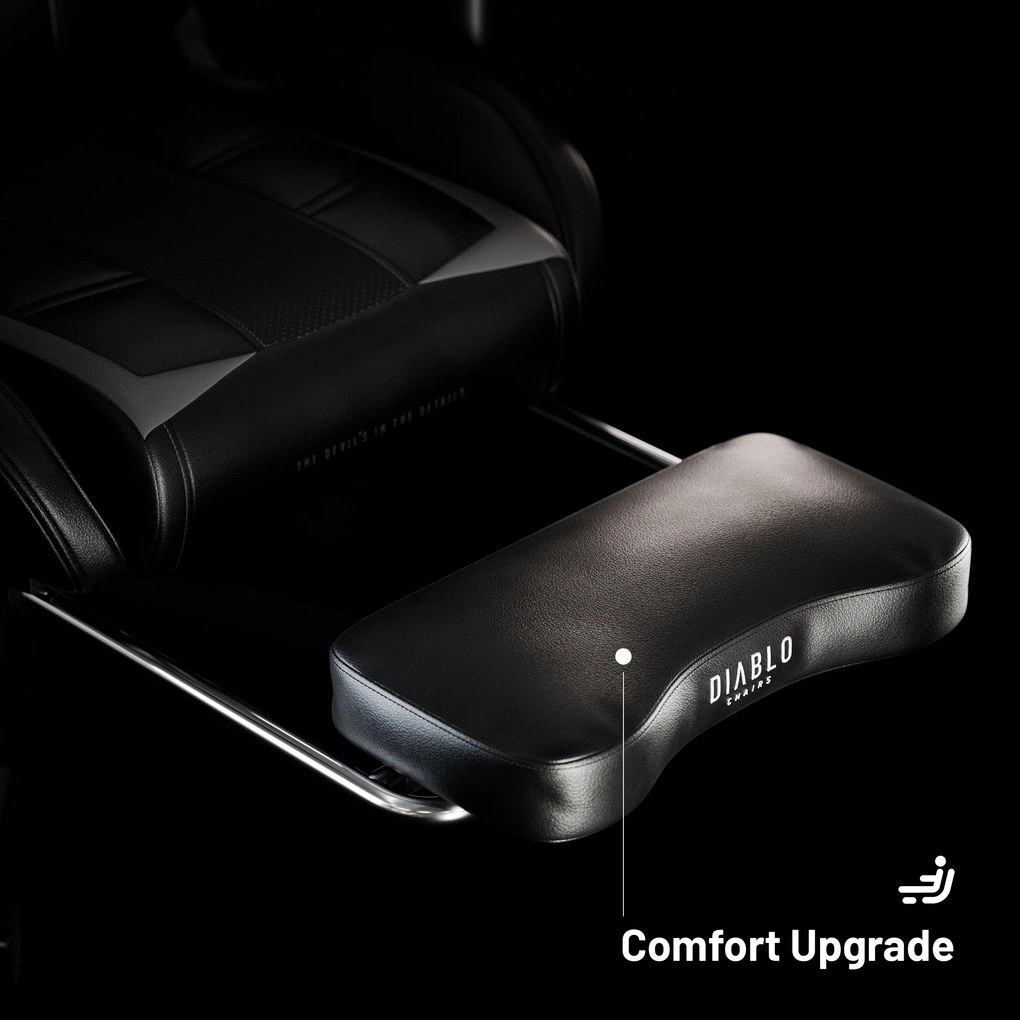 Podnóżek do fotela gamingowego Diablo X-Ray 2.0, czarny