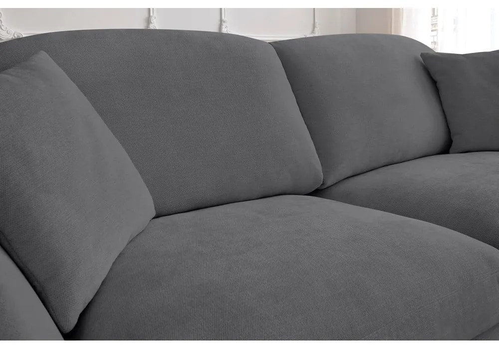 Ciemnoszara rozkładana sofa 235 cm Cezanne – Bobochic Paris