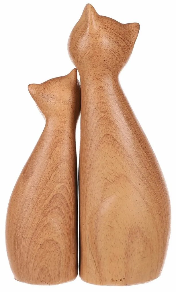 Dekoracje Koty, 11 x 6 x 17 cm, zestaw 2 sztuki,polires