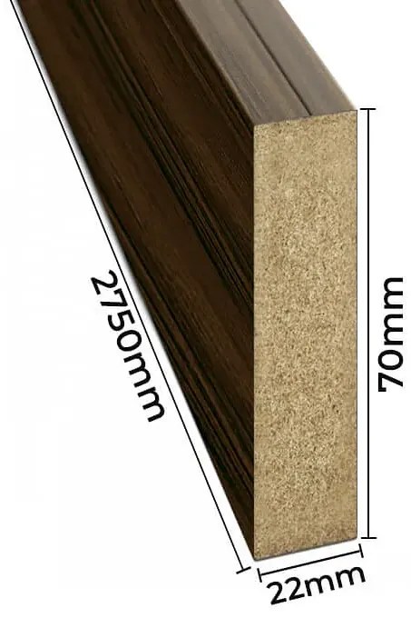 Lamele ażurowe 8 szt. orzech L9-B92